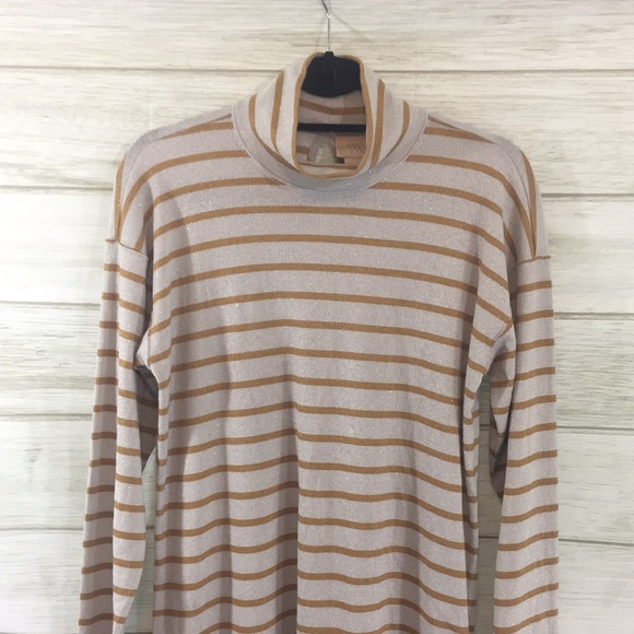 ANTHRO VANESSA VIRGINIA STRIPED TURTLENECK TUNIC - Picture 4 of 14